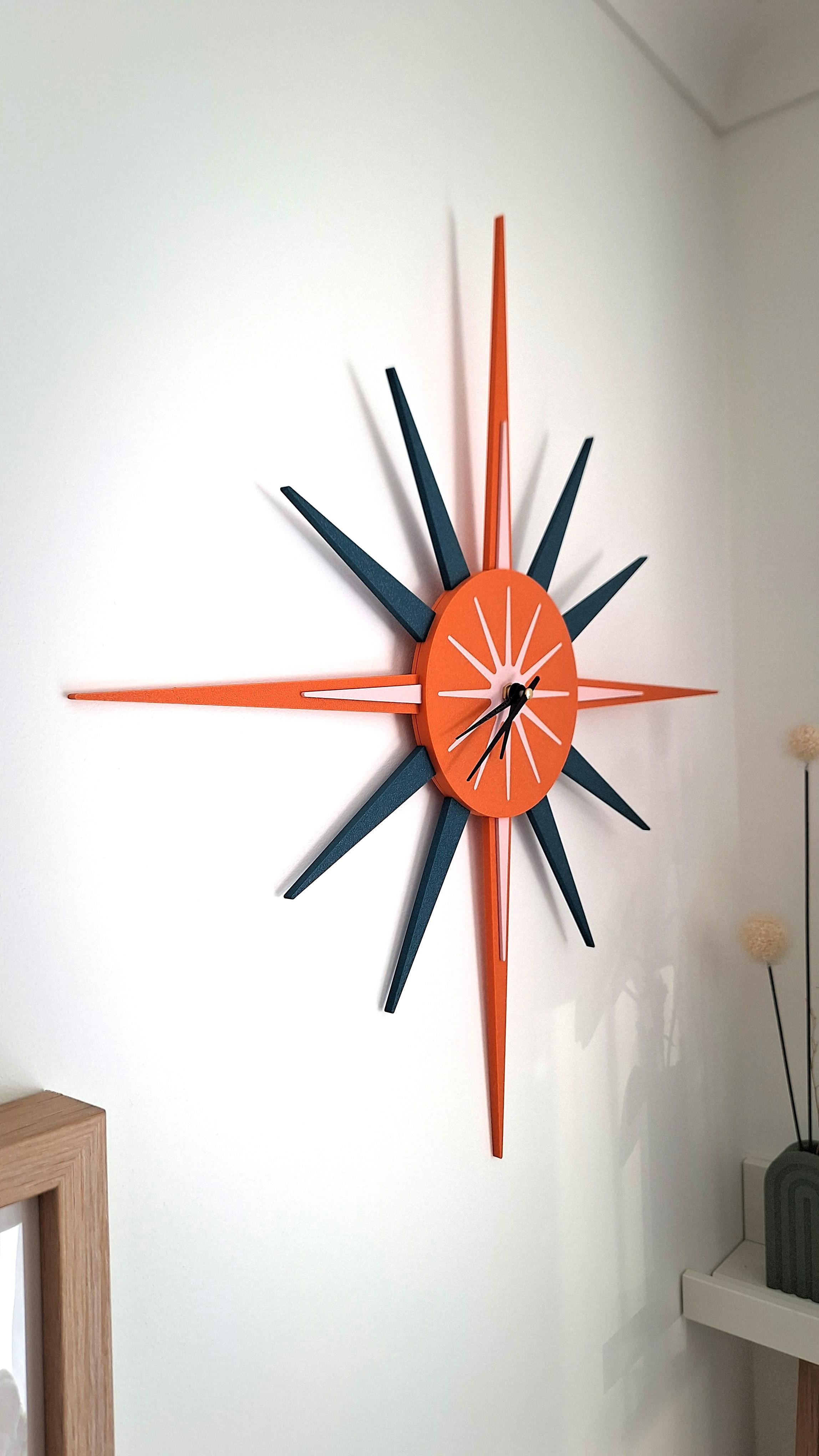 Starburst Inspired Clock 3d model