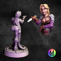 Female Rogue - Princess Anneleise the Rogue ( Rapunzel themed Thief / Rogue ) 3d model