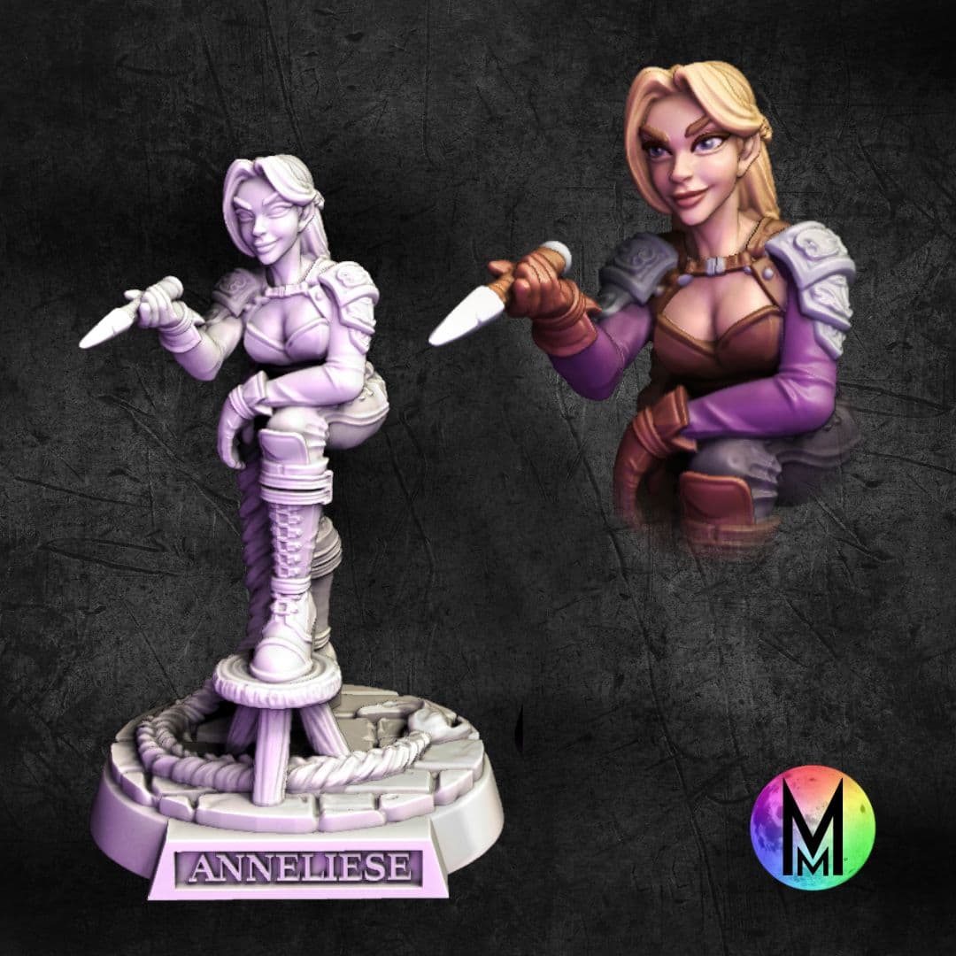 Female Rogue - Princess Anneleise the Rogue ( Rapunzel themed Thief / Rogue ) 3d model