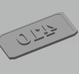 FHW: 410 Name Plate 3d model