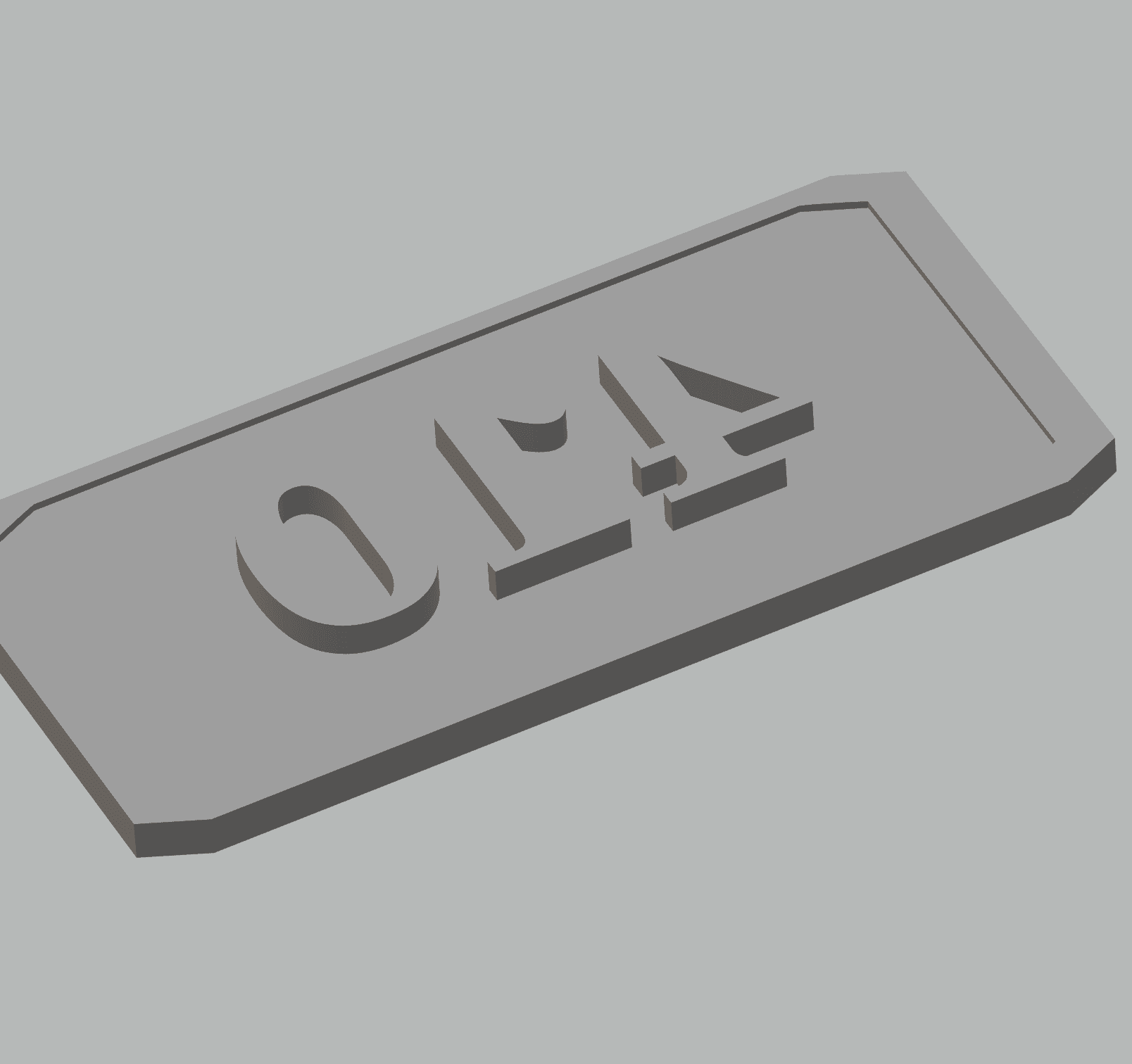 FHW: 410 Name Plate 3d model