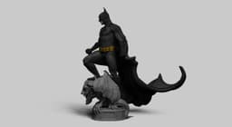 Batman Overlooking Gotham Statue 3d model