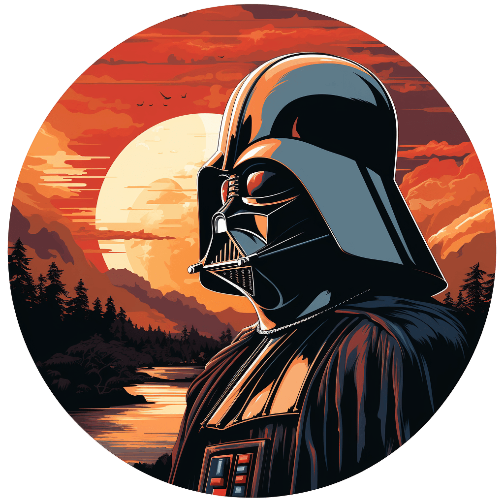 Star Wars (Inspired) "Sith Sunset to Sunrise" HueForge Darth Vader 3d model