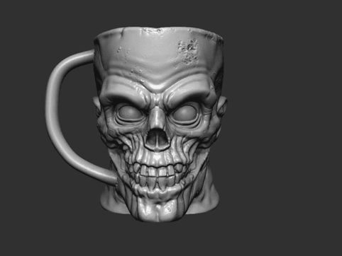 Zombie Mug/planter/pen/candy 3d model