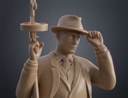 Tommy Angelo Statue - Mafia 3d model