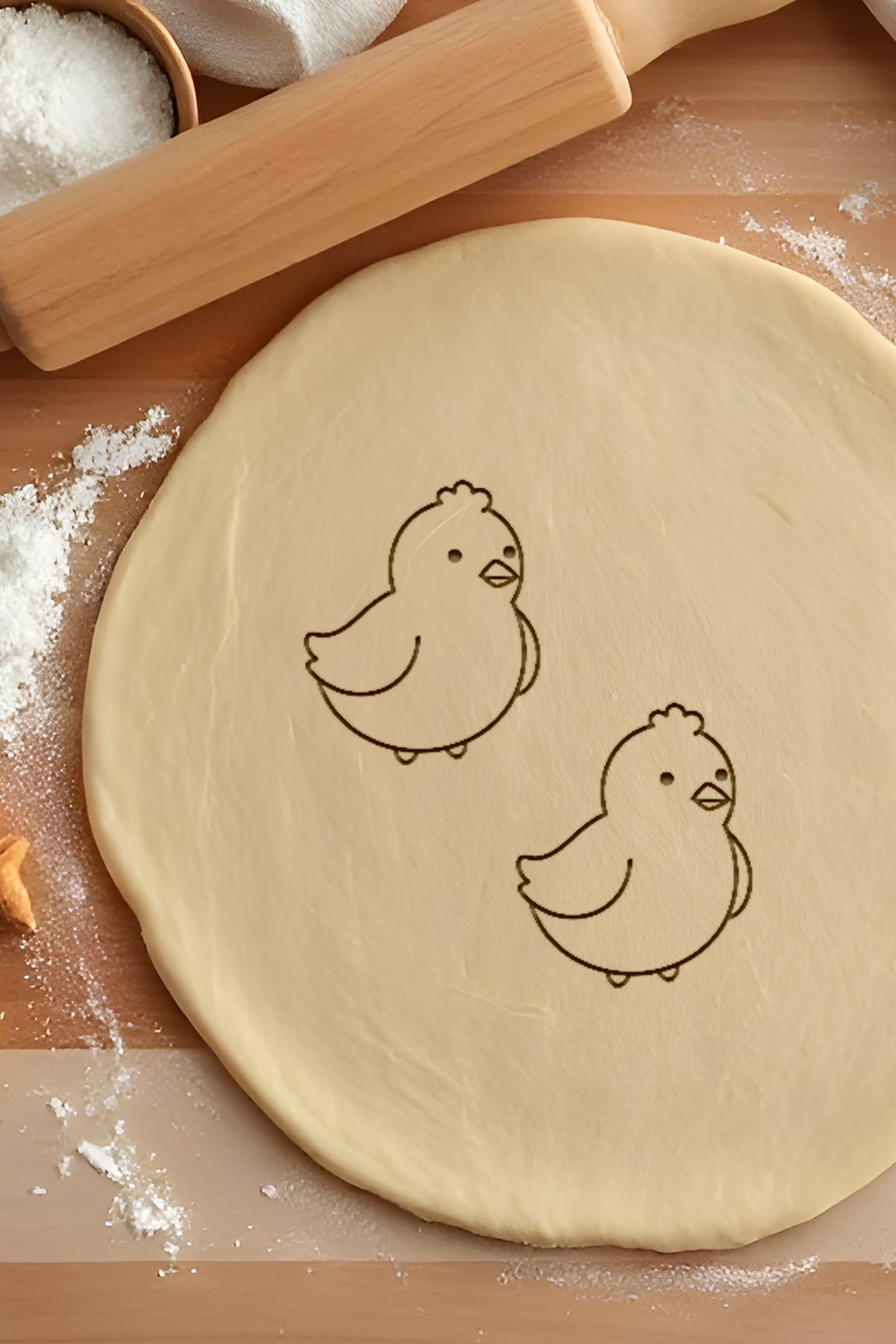 Chick Cookie Cutter, Biscuit Cutter 3d model