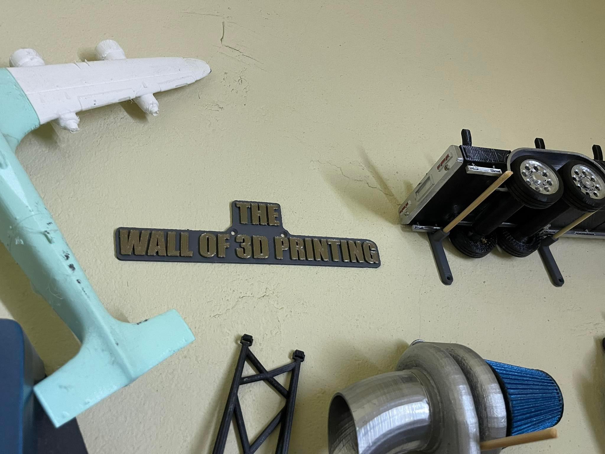THE WALL OF 3D PRINTING 3d model