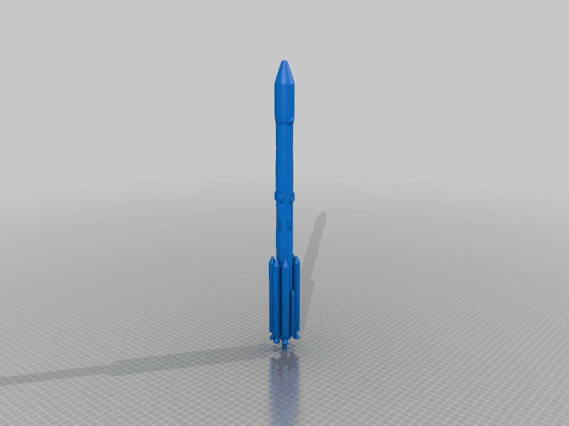 PSLV Satellite launcher Lamp 3d model