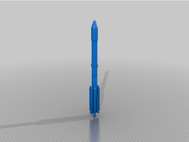 PSLV Satellite launcher Lamp 3d model