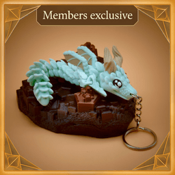 Leaf Crawler Keychain - Members Exclusive 3d model