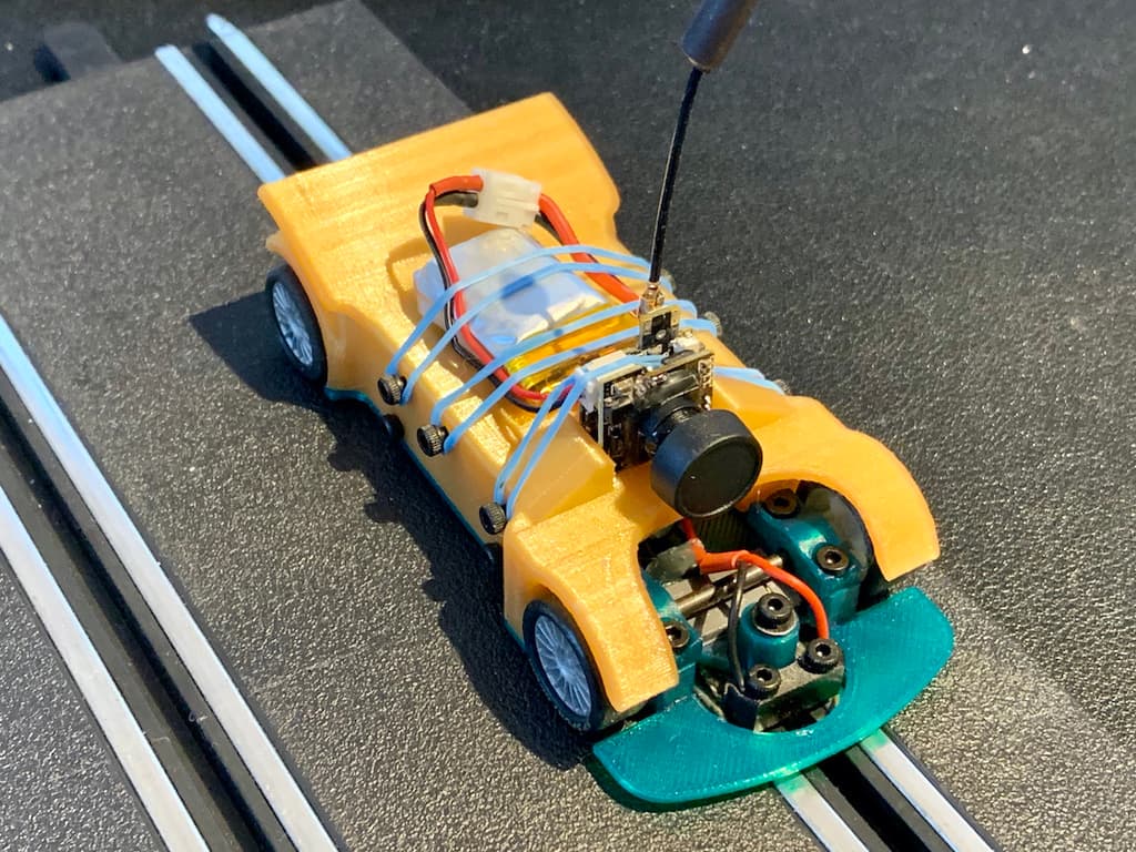 Carrera GO FPV in a Slot Car 3d model