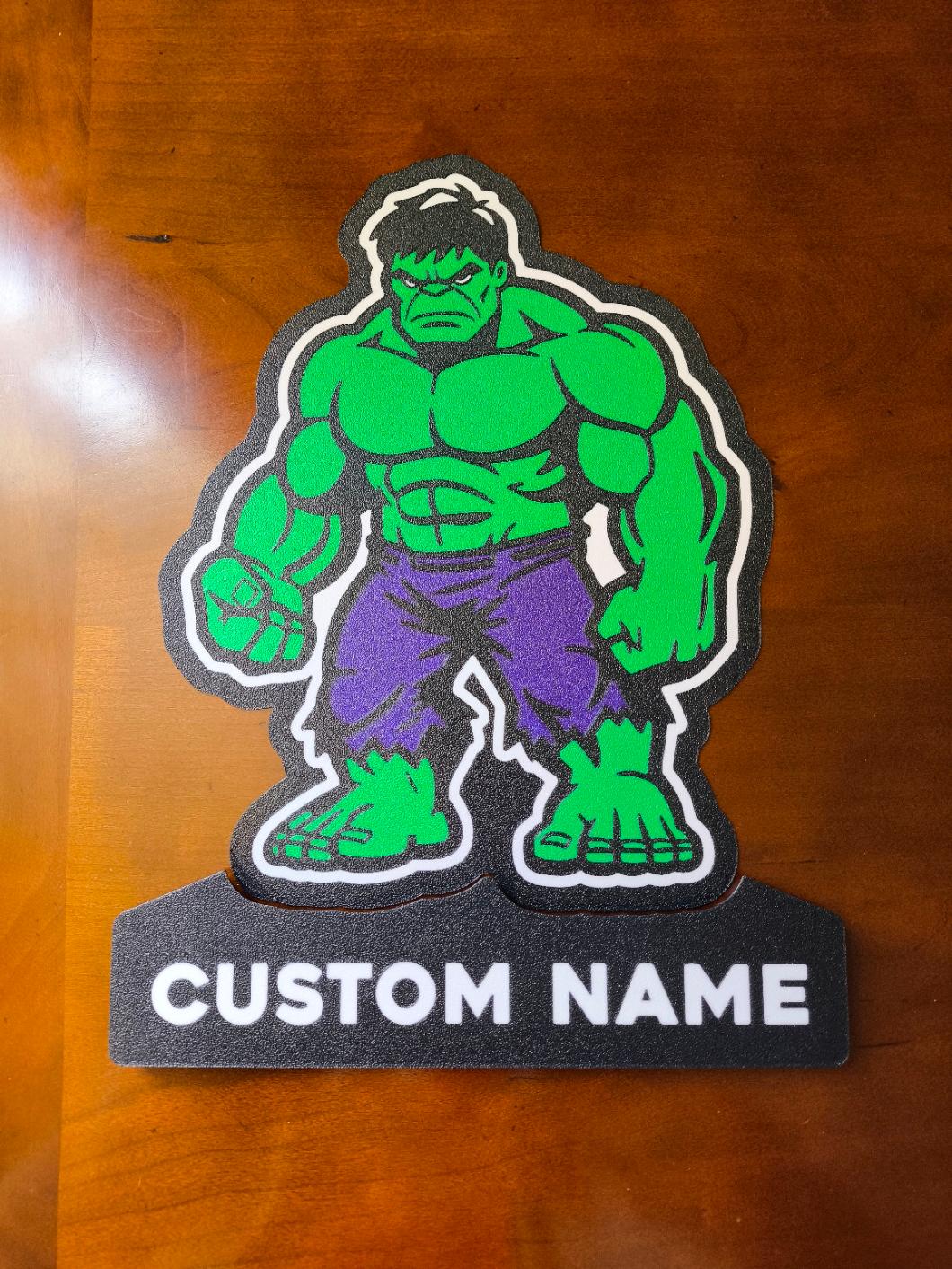 The Hulk Customizable Name Lightbox LED Lamp 3d model