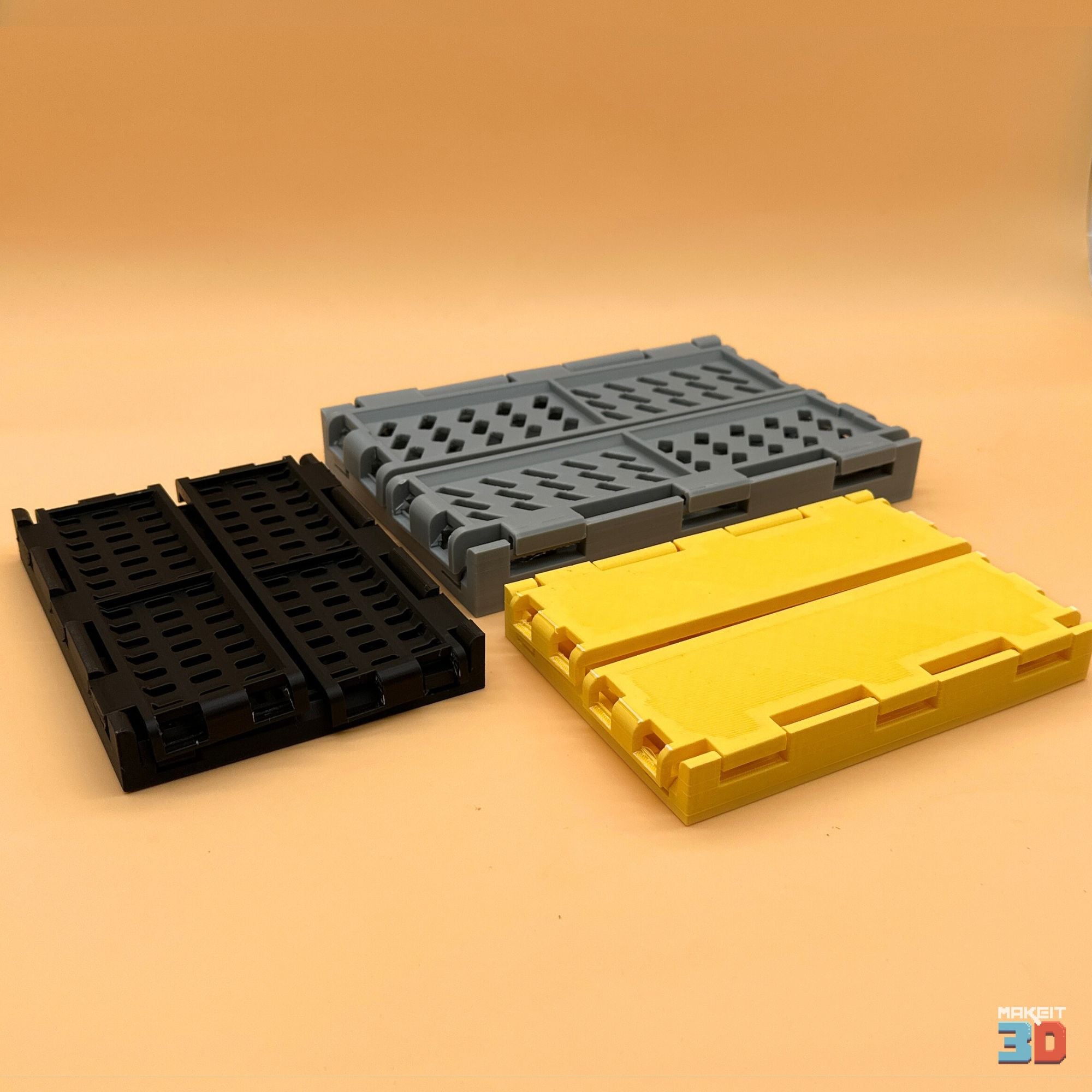 3D Printable Stackable and Foldable Storage Crate 3d model