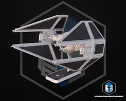 TIE Interceptor Vehicle Kit Card - 3D Print Files 3d model