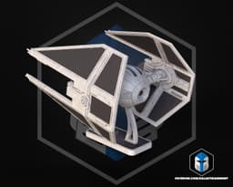 TIE Interceptor Vehicle Kit Card - 3D Print Files 3d model