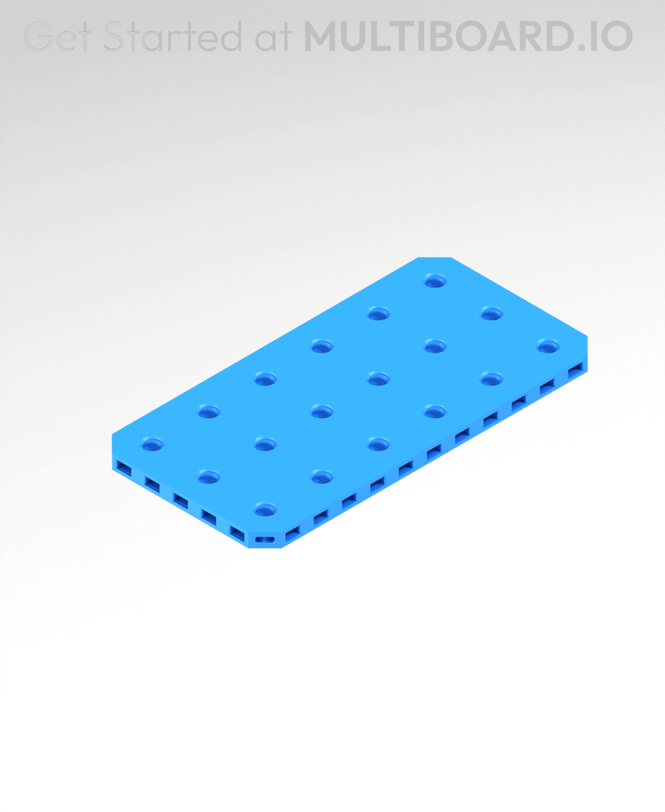 6x3 MU - Small Thread Offset MU - MultiBoard Plate 3d model