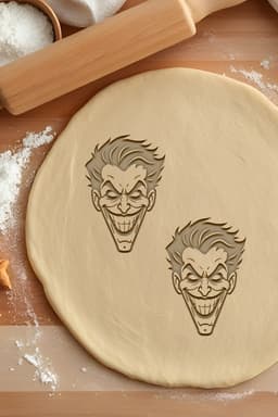 Joker Cookie Cutter, Biscuit Cutter 3d model