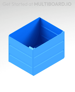 4x3x3 LU - MultiBin Simple Drawer 3d model