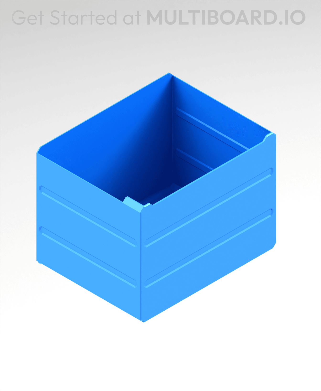 4x3x3 LU - MultiBin Simple Drawer 3d model