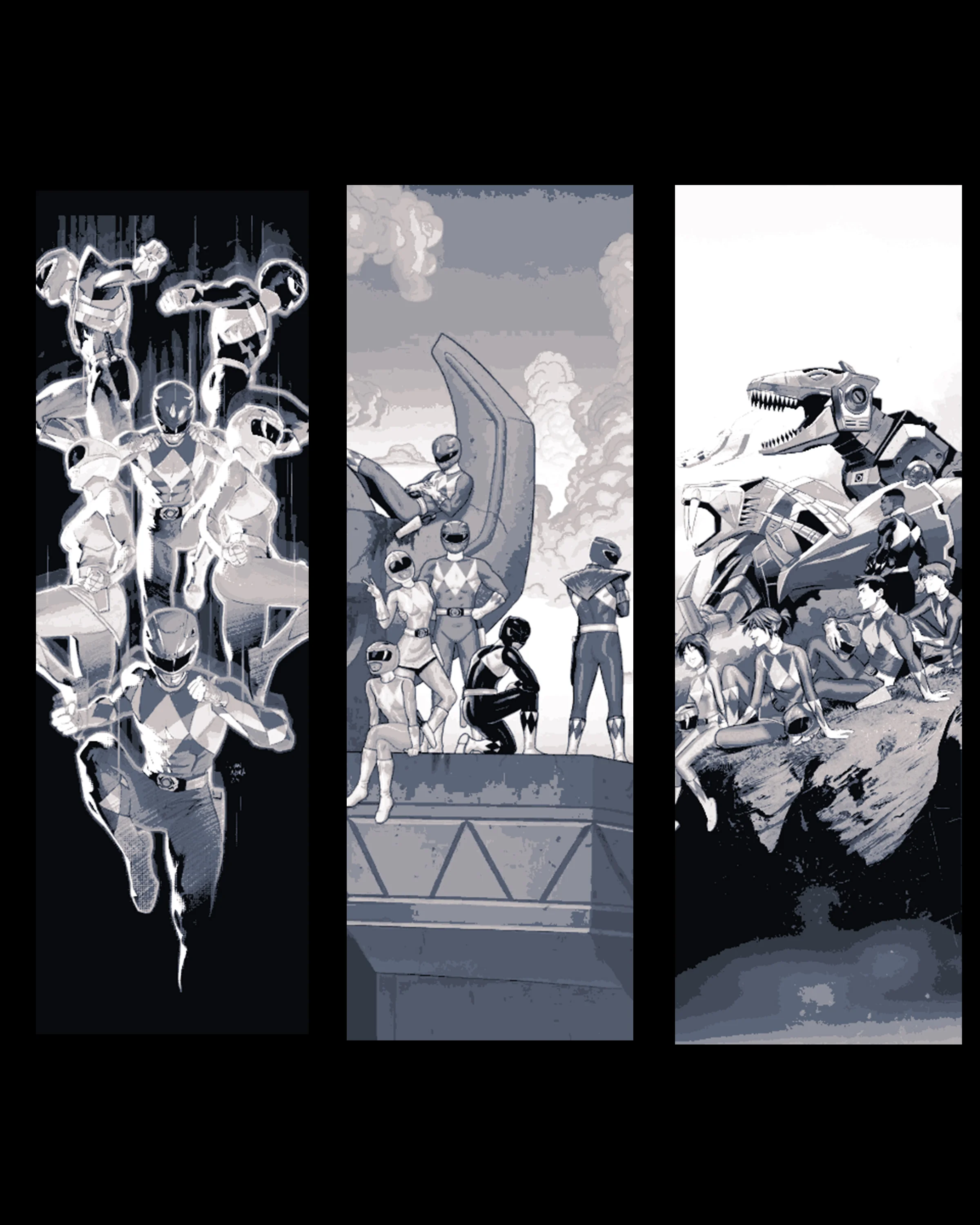 Power Rangers Bookmarks - Fan Art of the Mighty Morphin Power Rangers 3d model