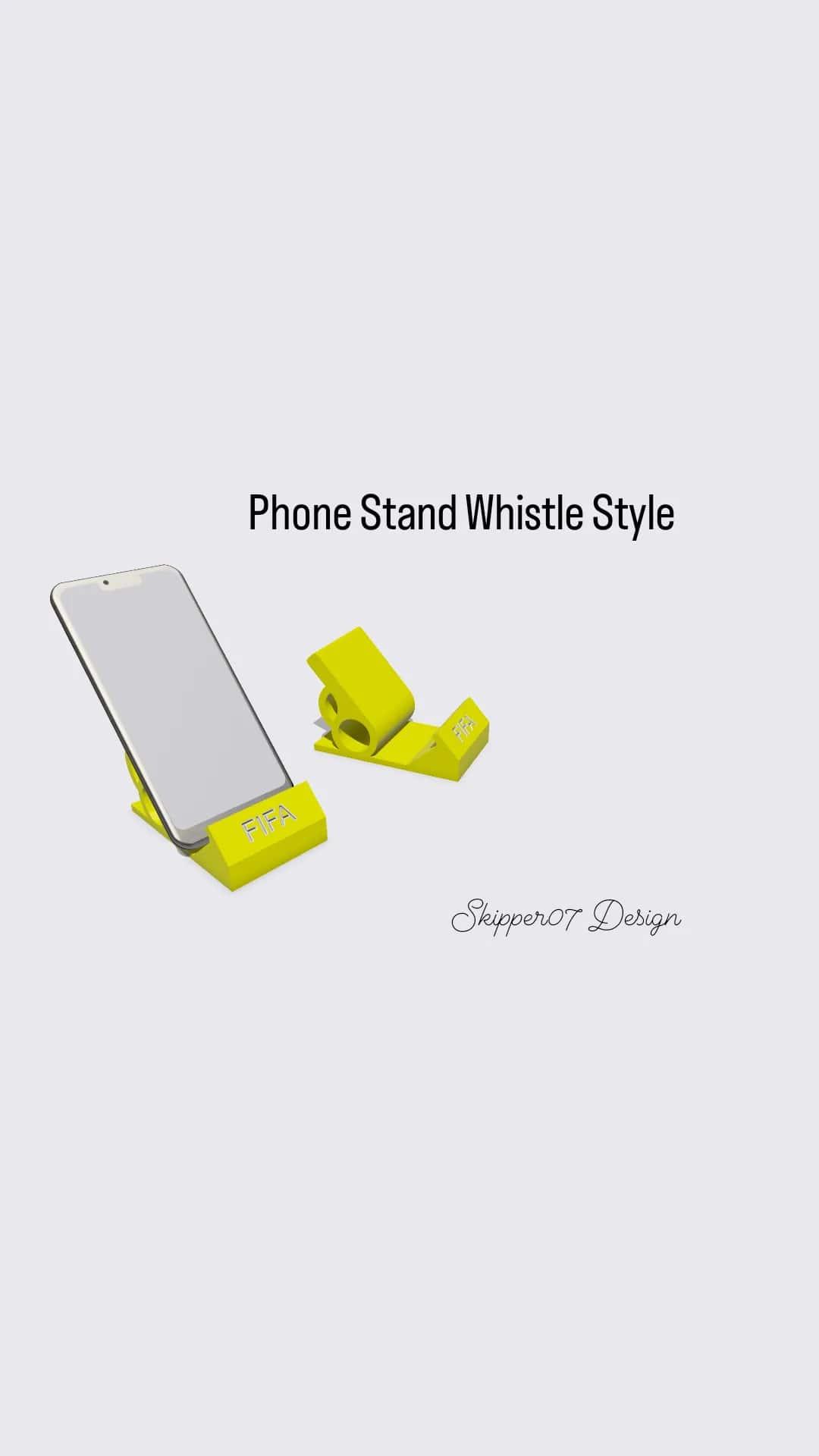 Phone Stand Whistle Style.stl 3d model