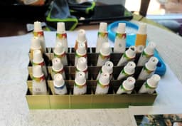 Paint tube holder for Paint-by-Numbers (Stadium Seating style) 3d model