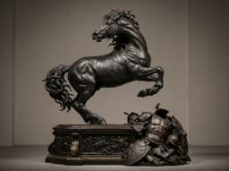 "Triumph of the Stallion" – Epic Battle Diorama 3D Printable Model (STL/OBJ) 3d model