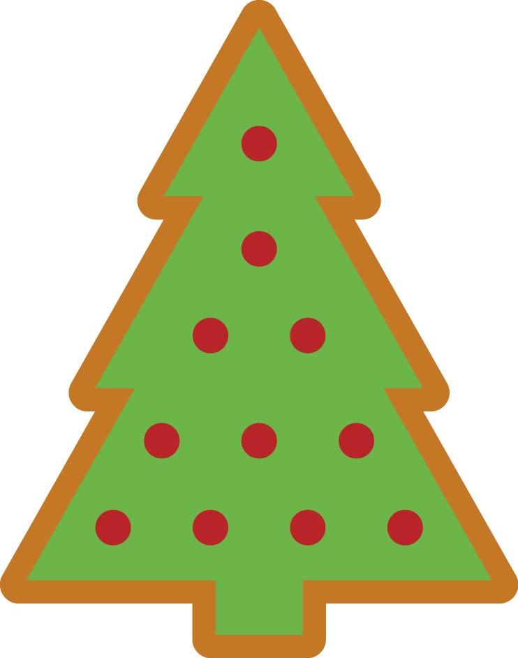 Cookie cutter christmas tree 3d model