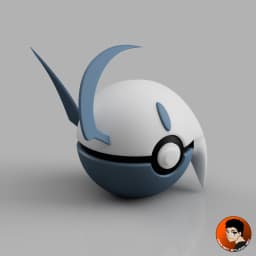0359 - Absol Pokeball 3d model
