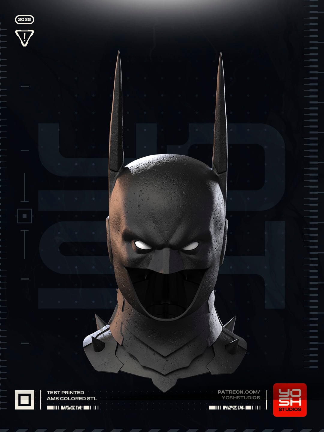 Absolute Detective V2 Helmet 3D Printer STL file 3d model