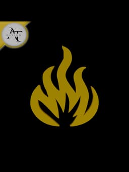 Simple Flame Symbol - 2D Art 3d model