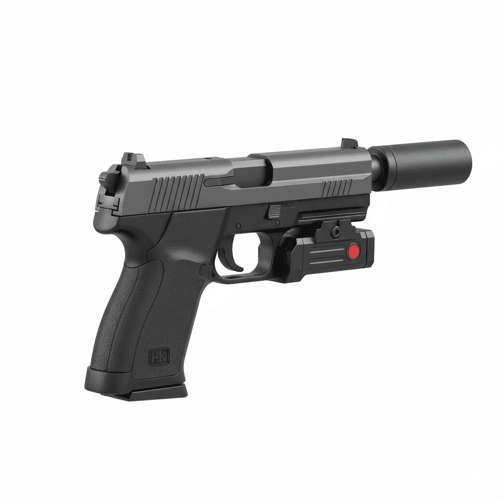 HK Mark 23 Offensive Handgun 3d model