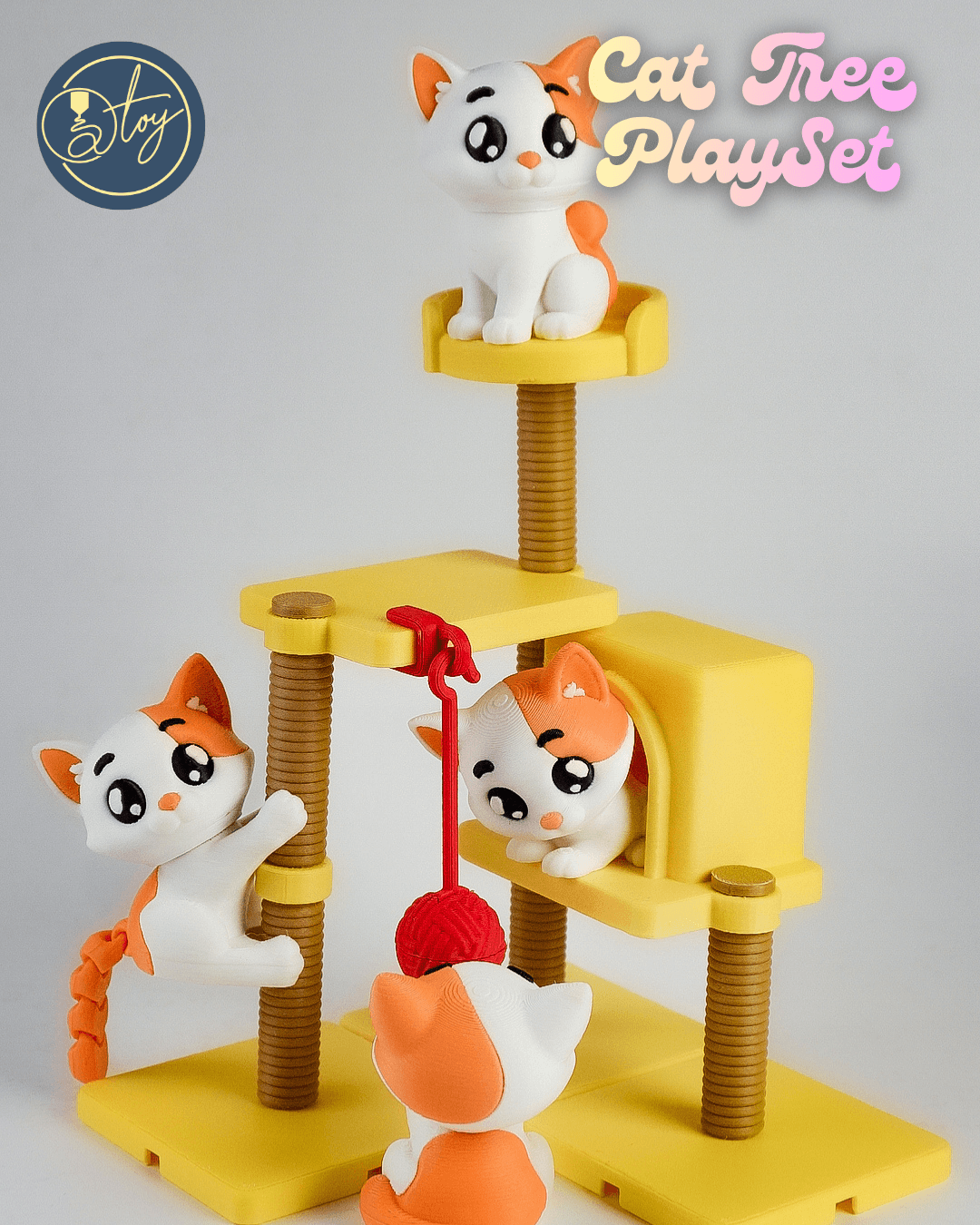 Modular Cat Tree Playset 3d model