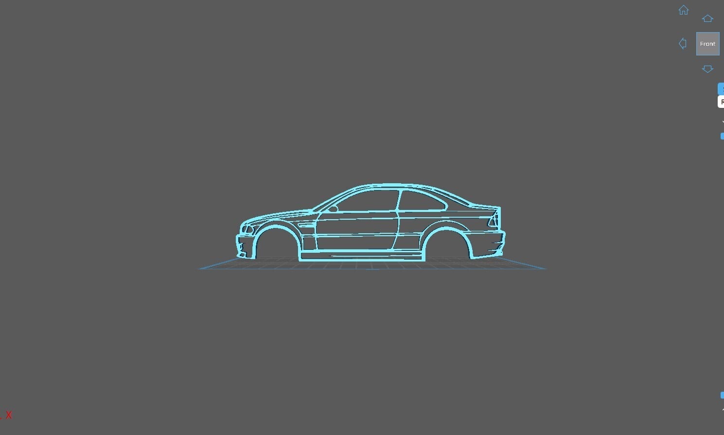 BMW - E46 M3 Wall Art 3d model