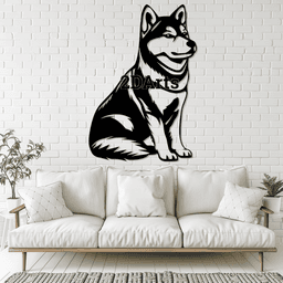 Shiba Inu 2D Wall Art/Window Art 3d model