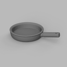1/12 Scale Cookware Set (5 piece) for Dollhouses 3d model
