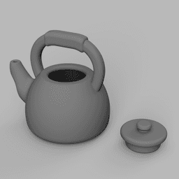 1/12 Scale Cookware Set (5 piece) for Dollhouses 3d model