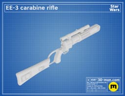 EE-3 Blaster Rifle 3d model