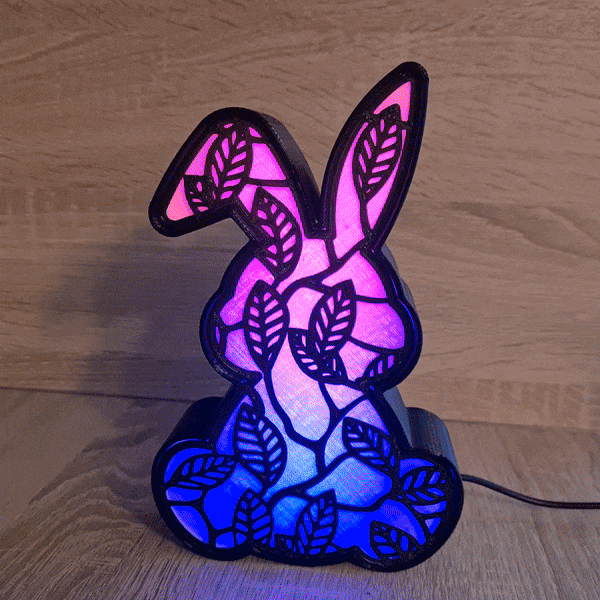 BUNNY RABBIT LED LAMP 3d model