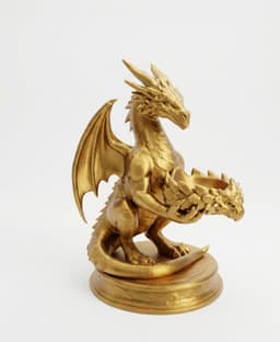 Dragon Guardian Tea Light Holder.stl 3d model