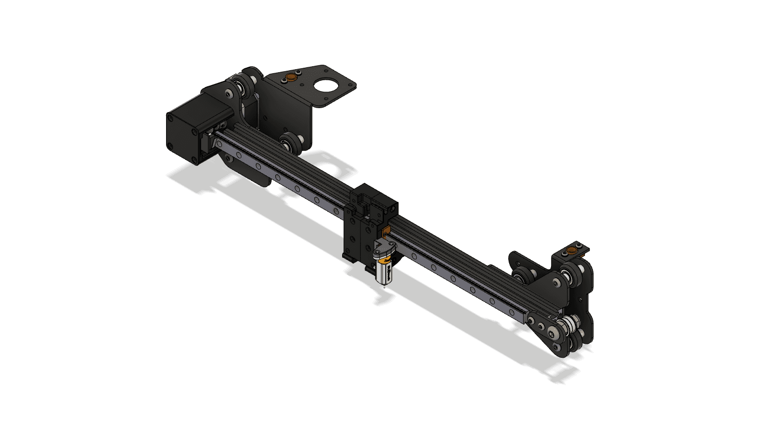 *BETA*Creality Compatible Afterburner with undermounted belt and front MGN12H Linear Rail v1 3d model