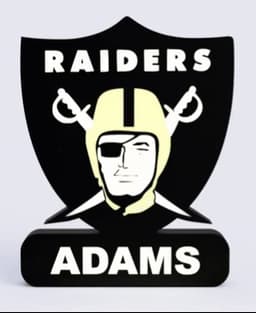 L.A. Raiders Sign – LED Strip Compatible 3d model