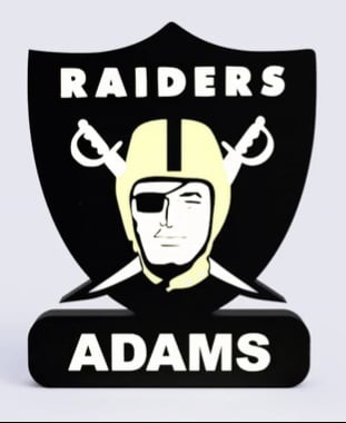 L.A. Raiders Sign – LED Strip Compatible 3d model