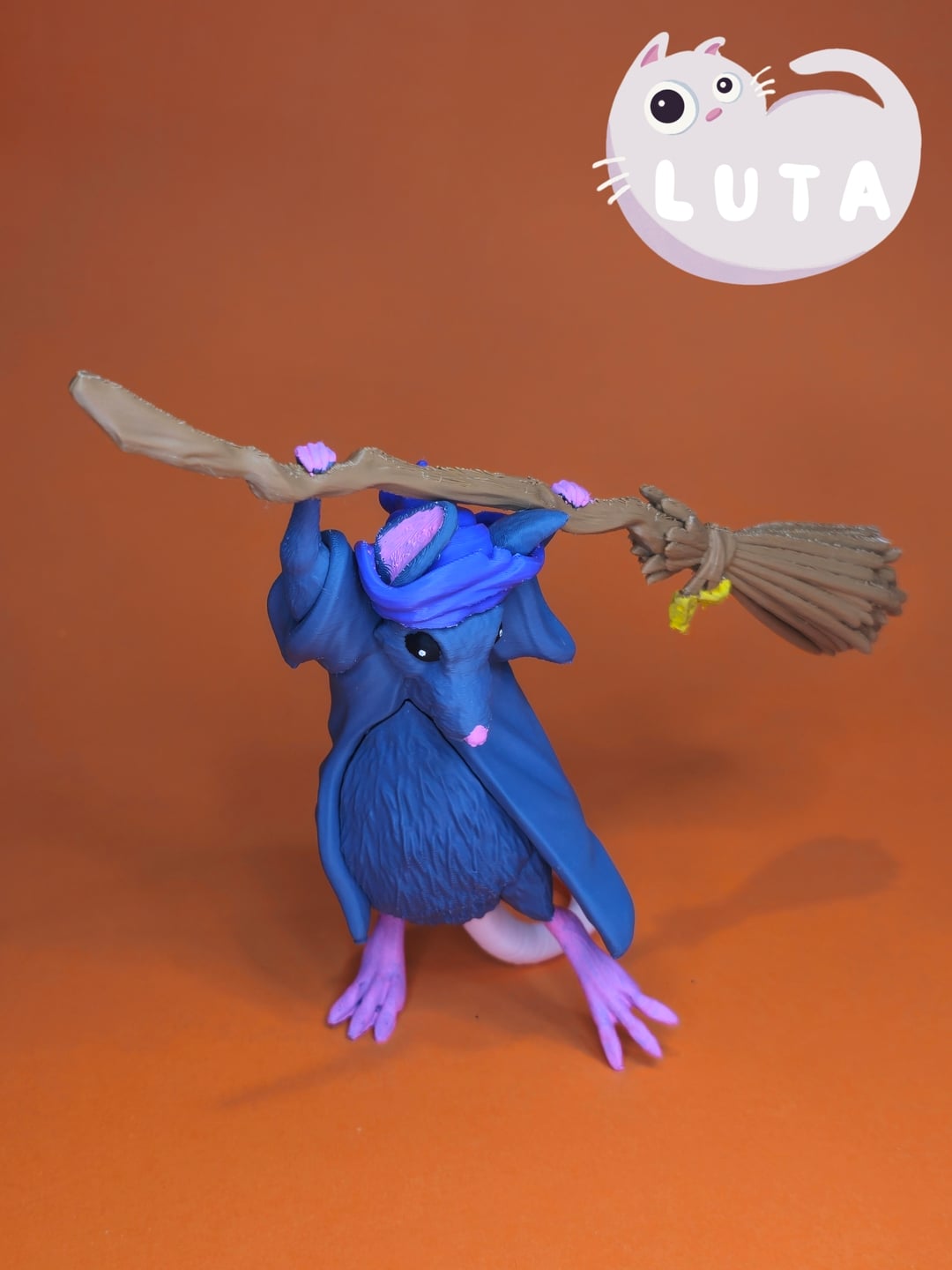 Runaway Broom Rat 3d model