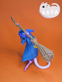 Runaway Broom Rat 3d model