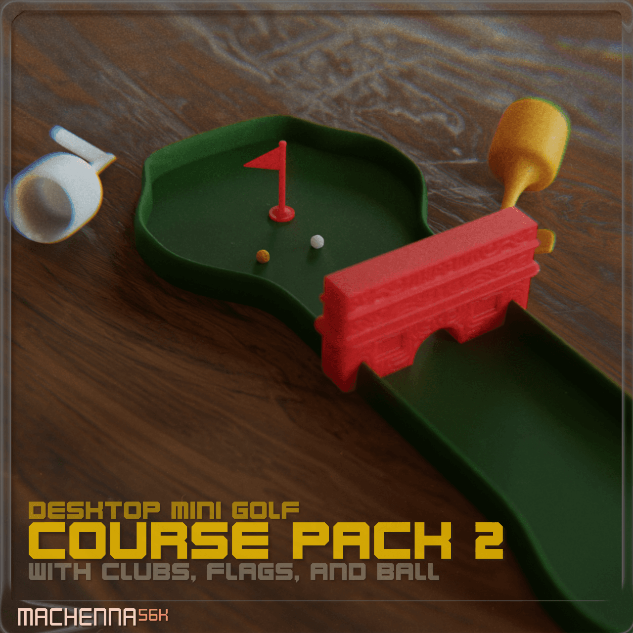 Desktop Mini Golf | Course Set Pack 2 3d model