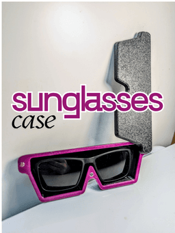 Customizable Magnetic Sunglasses Case 3d model