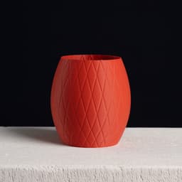 Knitted Pencil Holder (vase mode) 3d model