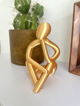 Abstract Thinker Sculptures Set of 3 / No Supports 3d model