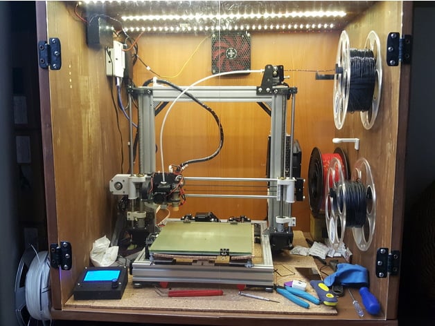Spool holder - wall 3d model